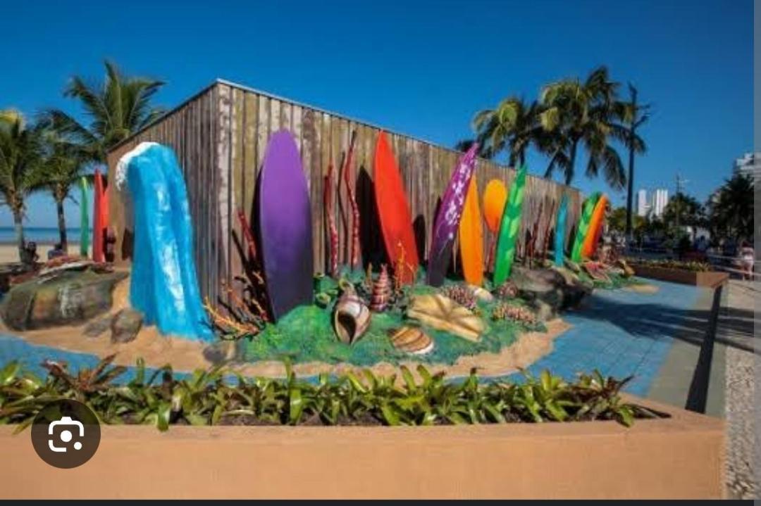 Ape Privilegiado No Centro Da Ocian E A 150M Da Praia E Feirinha, Com Wi-Fi E Garagem ! Praia Grande  Kültér fotó